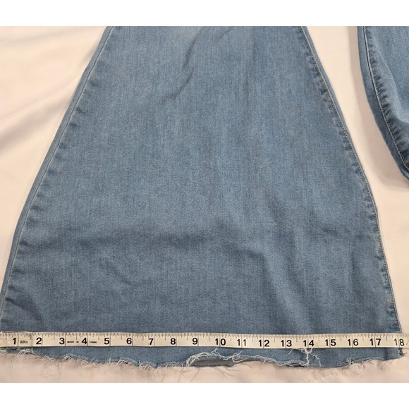 Free People High-waisted super wide-leg flare boho festival chic Jeans Tag 28x33 - Picture 9 of 10